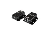 Repeater & Transceiver - LogiLink USB 2.0 Cat.5 extender 50 m 1-port mountable POE black - UA0267