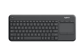 Tastatur - Logitech K400 Plus Ergonomic Wireless Touch - Tastatur - Spansk - Svart - 920-007137