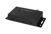 USB-hub - LogiLink USB 3.2 Gen 2 4-port combo hub industrial level USB-hub - 4 porter - Svart - UA0316