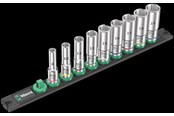 Verktøy - Wera Magnetic socket rail B Deep 1 socket set 3/8" drive 9 pieces - 05005440001