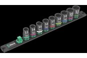 Verktøy - Wera Magnetic socket rail C Impaktor 1 socket set 1/2" drive 9 pieces - 05005490001