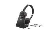 Hodetelefoner - Jabra Evolve 75 SE MS Stereo w/ Charging Stand - 7599-842-199