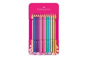 Skrive- & Tegneverktøy - Faber Castell Sparkle colour pencil.12 pc in tin box - 201737