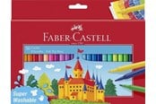 Skrive- & Tegneverktøy - Faber Castell Felt Tip Pen Castle Pack of 50 in Cardboard Box - 554204