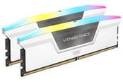 RAM - Corsair Vengeance RGB DDR5-6000 - 32GB - CL40 - Dual Channel (2 pcs) - Intel XMP - Hvit med RGB - CMH32GX5M2B6000C40W