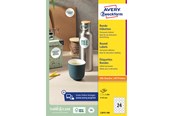 Papir, Fotopapir & Etiketter - Avery Runde produktetiketter , Permanent merking, Ø 40 mm, Alle skrivertyper - L3415-100