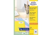 Papir, Fotopapir & Etiketter - Avery Minietiketter , Jam Free™-garanti, 45,7 x 25,4 mm, Alle skrivertyper - L7654-100