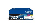 Printertilbehør blekk/toner - Brother TN 242CMY Value Pack - Laser toner Blå - TN242CMY