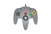 Spill - Tilbehør - TeknoGame Wired N64 Controller Grey - Controller - Nintendo 64 - 722267833633