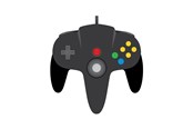 Spill - Tilbehør - TeknoGame Wired N64 Controller Black - Controller - Nintendo 64 - 722267833626