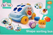 Leketøysbil - Lil' Tot Shape Sorting Bus - LIN90157