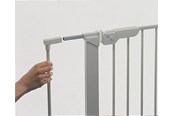 Babyutstyr - BabyDan Extend A Gate sikkerhetsgrindforlengelse, 2 forlengere, 14cm, sølv - 58017-2700-10