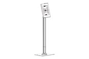 Veggmontering, AV-braketter & AV-møbler - Neomounts by NewStar FL15-650WH1 - stand - for tablet - white 9.7", 10.1", 10.2", 10.4", 10.5", 10.9", 11" - FL15-650WH1