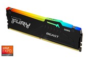 RAM - Kingston FURY Beast RGB DDR5-5200 - 16GB - CL36 - Single Channel (1 pcs) - AMD EXPO & Intel XMP - Svart med RGB - KF552C36BBEA-16