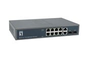 Switch/splitter - LevelOne GEP-1221 - switch - 12 ports - unmanaged - rack-mountable - GEP-1221