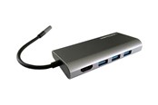 Dokkingstasjon - LC Power LC-HUB-C-MULTI-5 - docking station - USB-C - HDMI - GigE - LC-HUB-C-MULTI-5