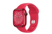 Smartklokke, Smartwatch & Sportsklokke - Apple Watch Series 8 GPS + Cellular 41mm (PRODUCT)RED Aluminium Case with (PRODUCT)RED Sport Band - MNJ23DH/A