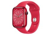 Smartklokke, Smartwatch & Sportsklokke - Apple Watch Series 8 GPS 45mm (PRODUCT)RED Aluminium Case with (PRODUCT)RED Sport Band - MNP43DH/A