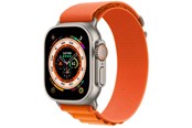 Smartklokke, Smartwatch & Sportsklokke - Apple Watch Ultra GPS + Cellular 49mm Titanium Case with Orange Alpine Loop - Small - MNHH3DH/A