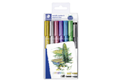 Konferanse & Presentasjon - Staedtler Metallic pen 6 pcs & 1pigment liner - 8323-SWP6P