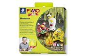 Hobbyartikler - Staedtler Set Mod. clay Fimo kids F&P Monster - 8034 11 LZ