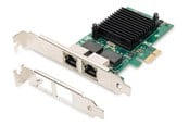 Nettverksadapter - DIGITUS DN-10132 Gigabit Ethernet PCI Express Card 2-port 32-bit low profile bracket Intel chipset - DN-10132