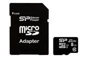 Minnekort - Silicon Power Elite - flash memory card - 8 GB - microSDHC UHS-I - SP008GBSTHBU1V10SP