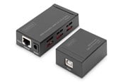 Repeater & Transceiver - DIGITUS DA-70143 USB Extender USB 2.0 4 Port Hub (Up to 50 Meters) - DA-70143