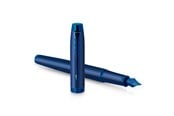 Skrive- & Tegneverktøy - Parker IM Monochrome Fountain Pen | Blue Finish and Trims | Fine Nib | Blue Ink | Gift Box - 2172963