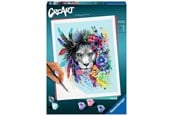 Kreative leker - Ravensburger CreArt Paint by Numbers - Boho Lion - 11220224