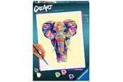 Kreative leker - CreArt Paint by Numbers - Funky Elephant - 11220203