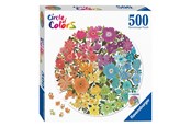 Puslespill - Ravensburger Circle of Colours Puzzles - Flowers 500pcs. - 171675