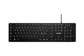 Tastatur - Gear4U KK-10 - keyboard - round key caps - Nordic - black - Tastatur - Nordisk - Svart - G4U-101002