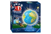 Puslespill - Ravensburger Light Up Children's World Map 3D Puzzle 180pc 3D Puslespill - 112883