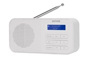 DAB, nettverks- og klokkeradio - DENVER DAB-42 - DAB portable radio - DAB/DAB+/FM - Mono - DAB-42WHITE