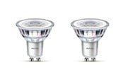 LED-lyspære - Philips LED-lyspære Classic 3.5W/827 (35W) 36° 2-pack GU10 - 929001217892