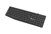 Tastatur - Natec Nautilus - keyboard - QWERTY - US - black - Tastatur - Amerikansk Engelsk - Svart - NKL-1950