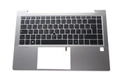 Tastatur - HP - notebook replacement keyboard - French - with top cover - Bærbart tastatur - til utskifting - Fransk - Sølv - M36312-051