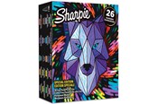 Skrive- & Tegneverktøy - Sharpie Permanent Markers Special Edition Lion Pack | Fine & Ultra Fine Point | Assorted Colours | 26 Count - 2158030