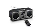 DAB, nettverks- og klokkeradio - Lenco DIR-141- Black - DAB+/FM - Stereo - Svart - DIR-141BK