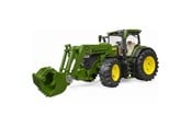 Leketøysbil - Bruder John Deere 7R 350 with frontloader - 03151