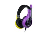 Hodetelefoner - BigBen Interactive Stereo Gaming Headset V1 - Purple + Yellow - SWITCHHEADSETV1P+Y