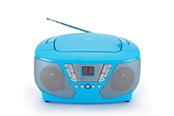 DAB, nettverks- og klokkeradio - BigBen Interactive Portable Radio/CD Player + Stickers - Blue - CD60BLSTICK