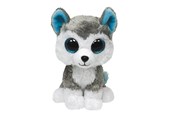 Dukker, Bamser & Utstyr - Ty Beanie Boos - Slush Grey & White Husky 15cm - 0584094