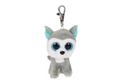 Dukker, Bamser & Utstyr - Ty Beanie Boo Clips - Slush Grey & White Husky 7cm - 0895072