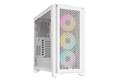 Kabinett - Corsair iCUE 4000D RGB Airflow TG - White - Kabinett - Miditower - Hvit - CC-9011241-WW