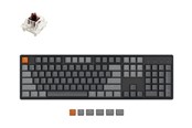 Tastatur - Keychron K10 RGB Aluminium Full-Size Hot swap Gateron G Pro Brown - ND - Gamingtastatur - Nordisk - Svart - K10J3