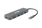 Dokkingstasjon - D-Link DUB-2327 - docking station - USB-C / Thunderbolt 3 - HDMI - DUB-2327