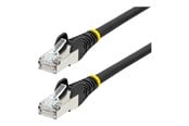 Nettverkskabel - 3m CAT6a Ethernet Cable - Black - Low Smoke Zero Halogen (LSZH) - 10GbE 500MHz 100W PoE++ Snagless RJ-45 w/Strain Reliefs S/FTP Network Patch Cord - patch cable - 3 m - black - NLBK-3M-CAT6A-PATCH