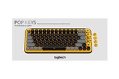 Tastatur - Logitech POP Keys - keyboard - QWERTY - Russian - blast - Tastatur - Russisk - Gul - 920-010716